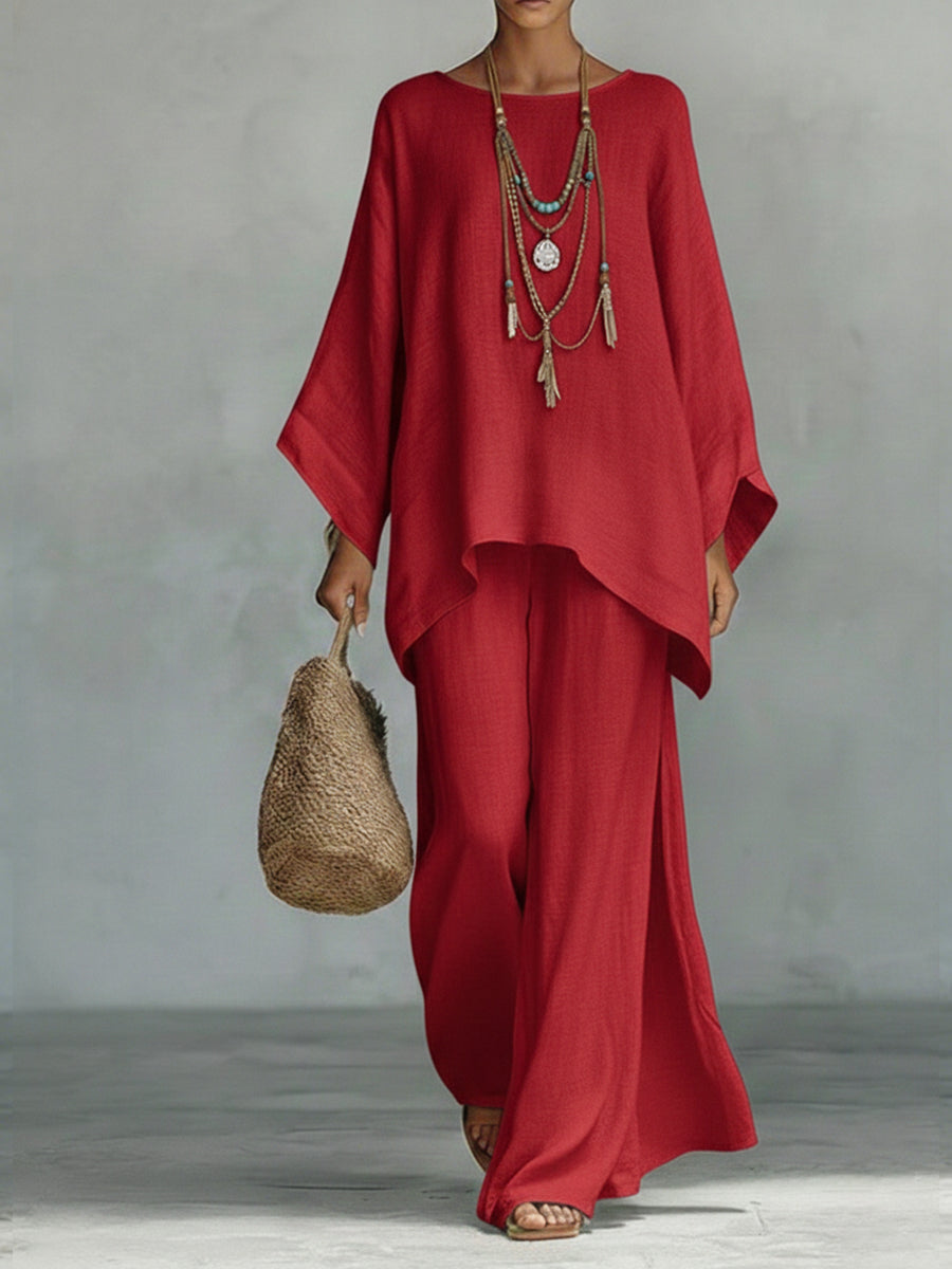 Sanciae - Airy Linen Two-Piece Set