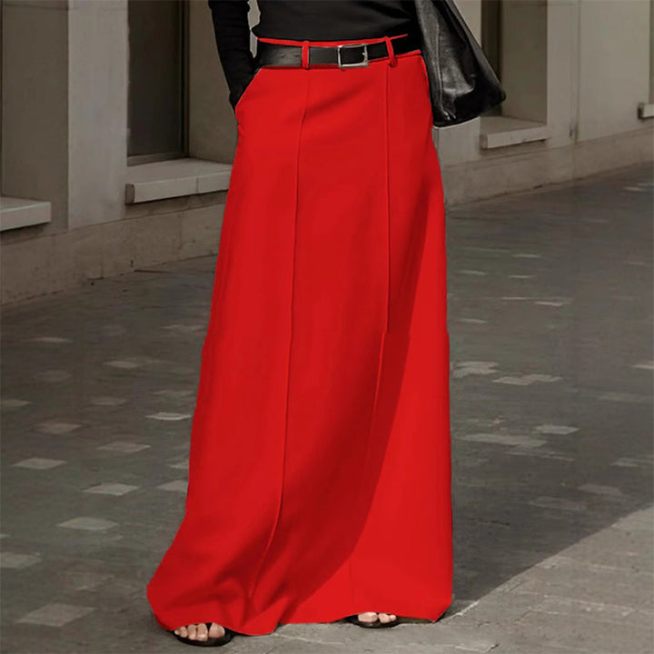 Sorellia - Soft-Touch A-Line Maxi Skirt