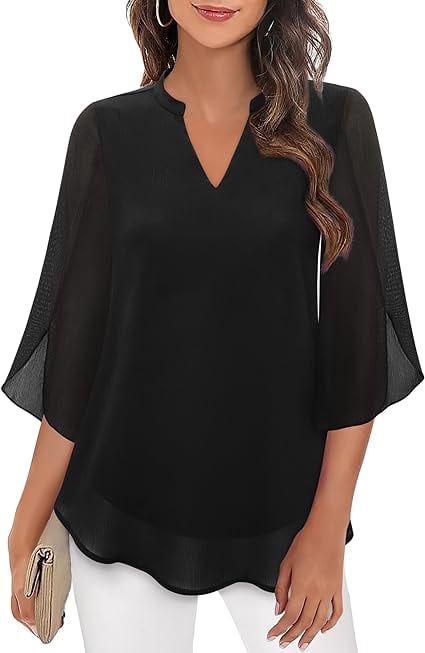 Zanyelle - Soft-Touch Layered Blouse