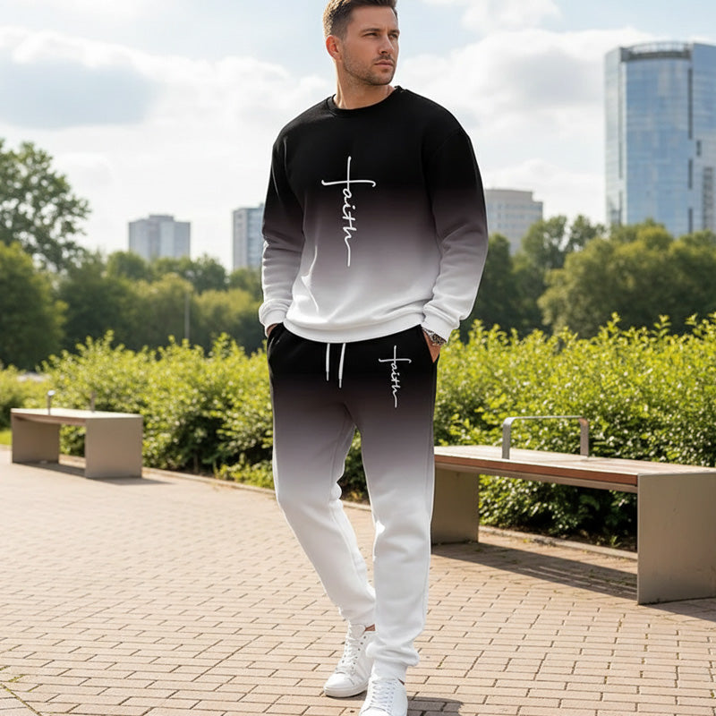 Noryx - Soft-Touch Men's Gradient Tracksuit