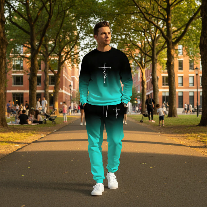 Noryx - Soft-Touch Men's Gradient Tracksuit