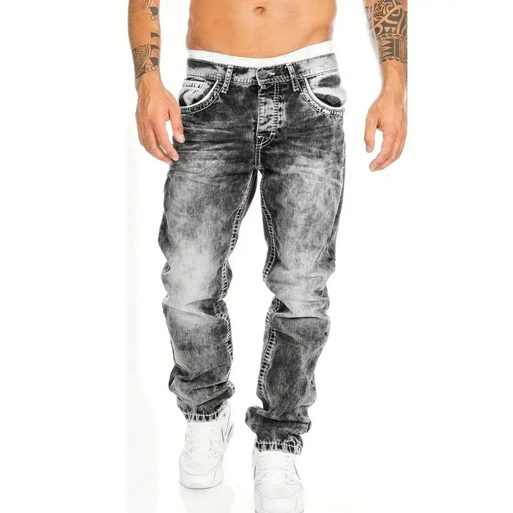 Dario - Vintage Wash Straight Leg Jeans