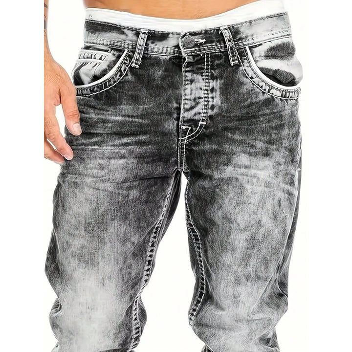 Dario - Vintage Wash Straight Leg Jeans