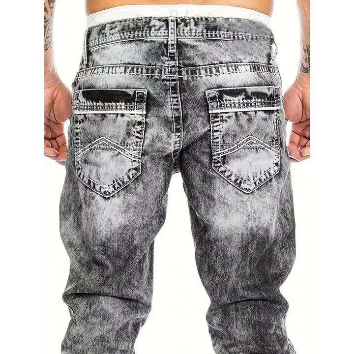 Dario - Vintage Wash Straight Leg Jeans