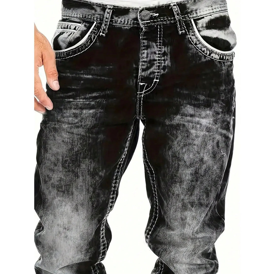 Dario - Vintage Wash Straight Leg Jeans