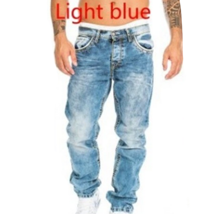 Dario - Vintage Wash Straight Leg Jeans