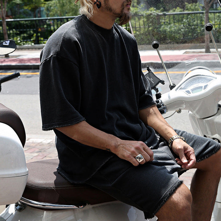 Eamon - Oversized Casual T-Shirt & Shorts Set