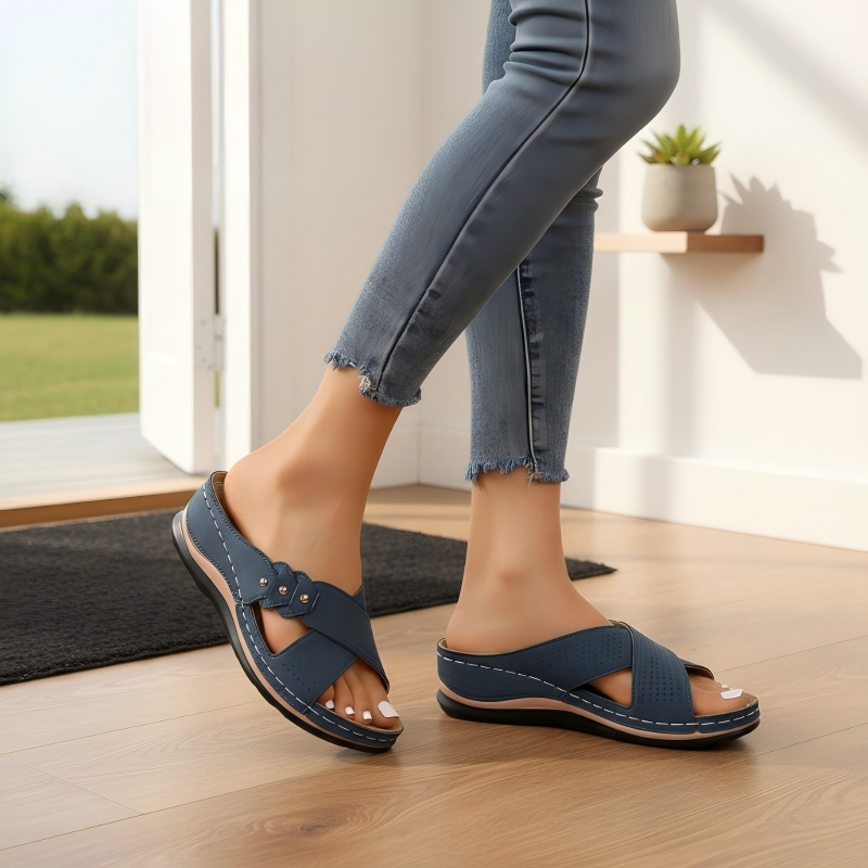 Jessavelle - Cushioned Wedge Sandals