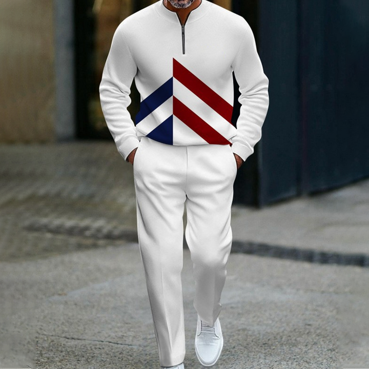 Ganor - Zip Neck Tracksuit Set Modern Fit
