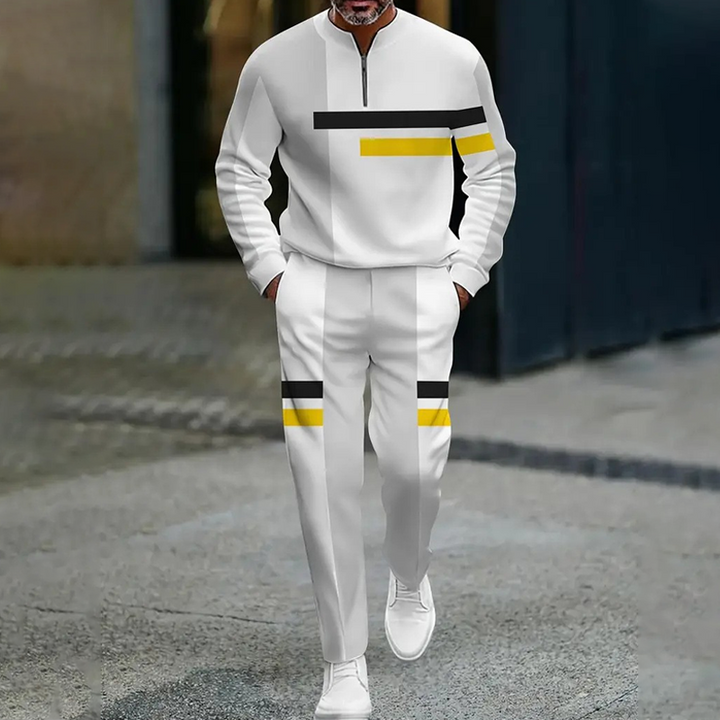 Ganor - Zip Neck Tracksuit Set Modern Fit