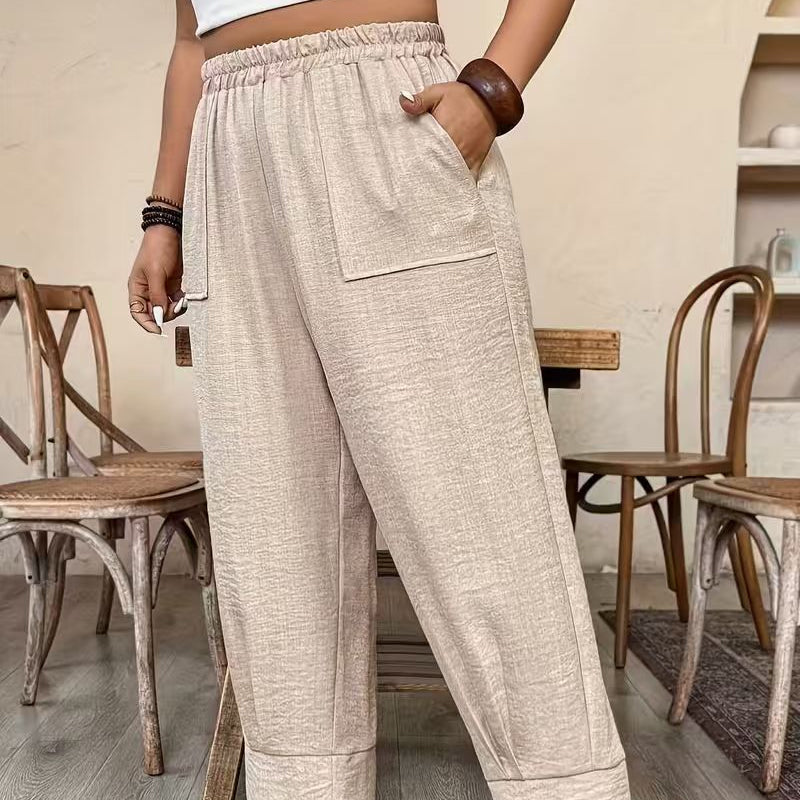 Perdita - Soft-Touch Wide-Leg Trousers