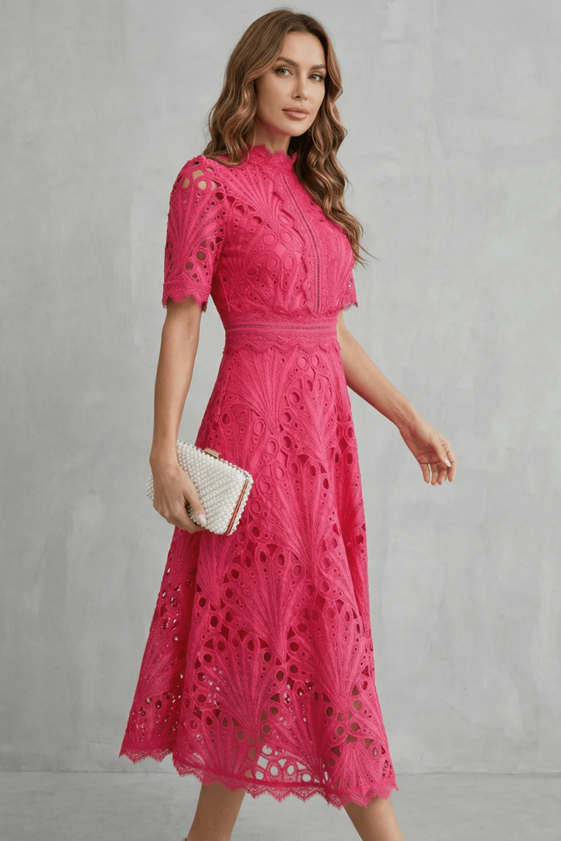 Amaline - Delicate A-Line Midi Dress
