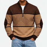 Ifan - Geometric Half Zip Jumper