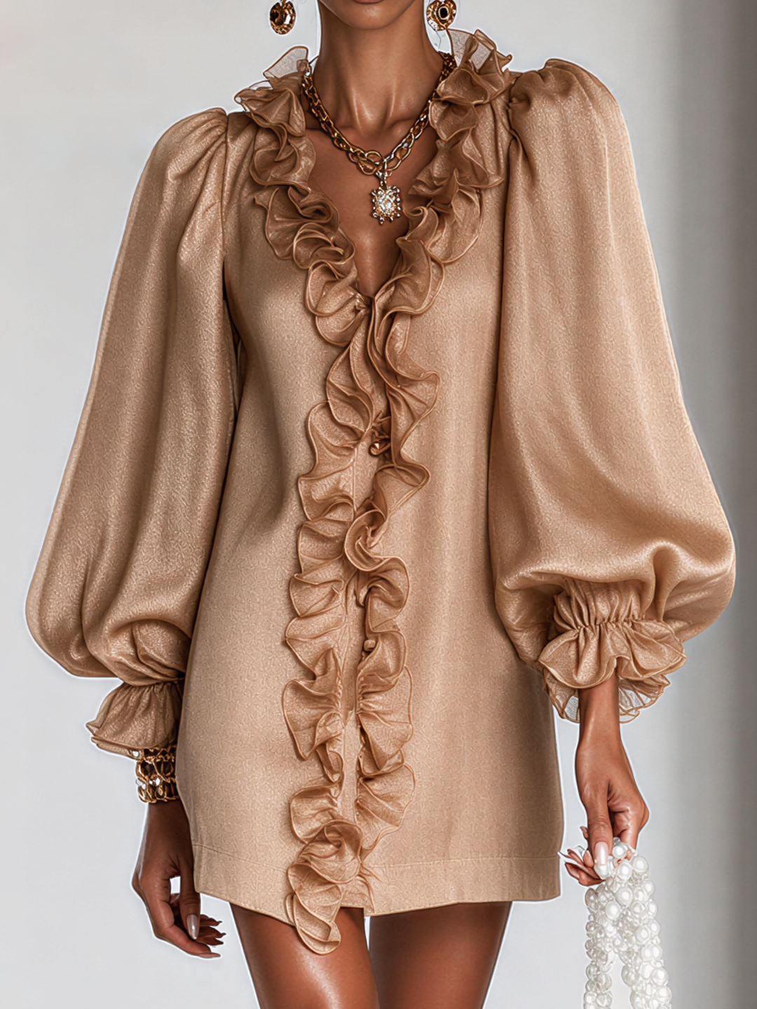 Amarina - Shimmering Mini Dress